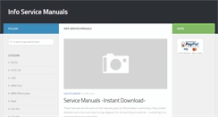 Desktop Screenshot of infoservicemanuals.com