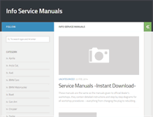 Tablet Screenshot of infoservicemanuals.com